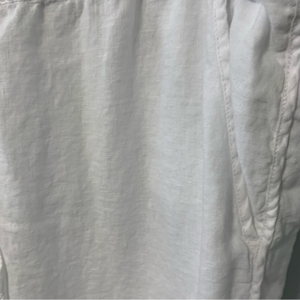 Caslon White Tulip Ankle Cropped Pants Relaxed Fit White 2XL - Picture 5 of 9